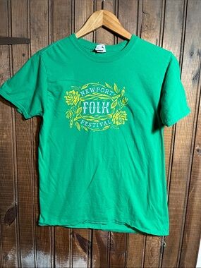 Newport Folk Festival Green Graphic Tee